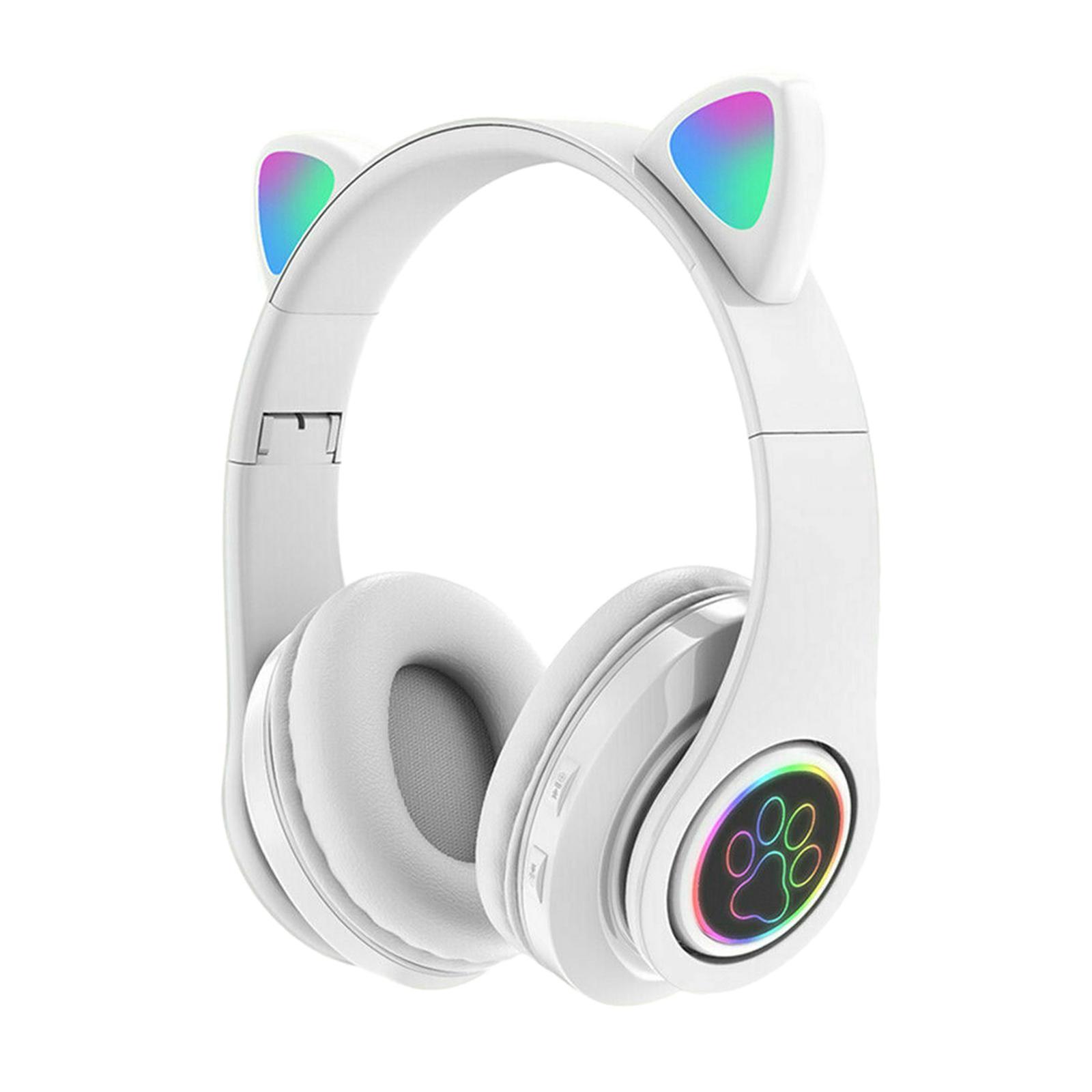 Bluetooth 5.0 Headset Earphone Headphones Earpiece Speaker White