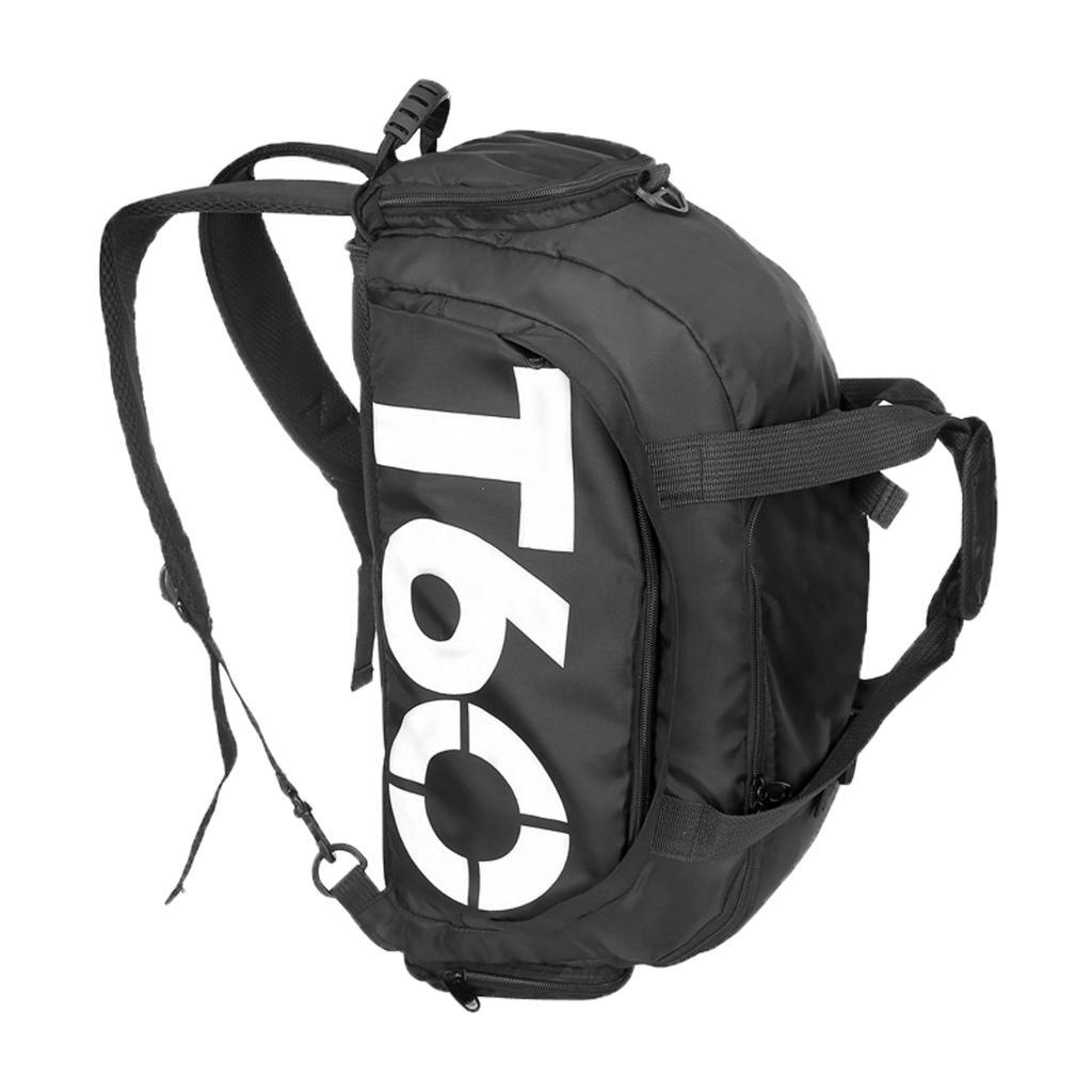 Waterproof Yoga Gym Duffel Bag Sports Handbag Shoes Compartment Yellow