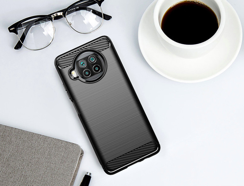 Ốp lưng chống sốc Vân Sợi Carbon cho Xiaomi Redmi Note 9 Pro 5G 2021