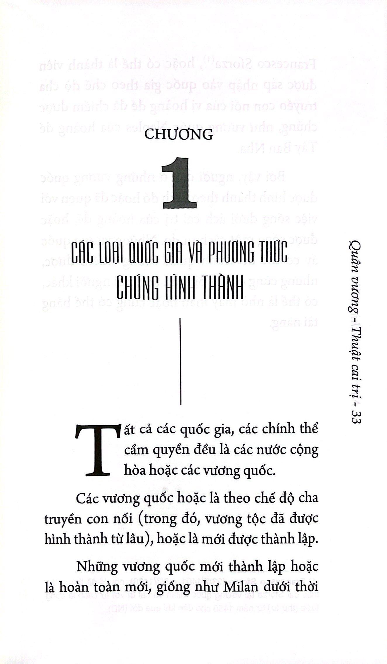 Sách - Quân Vương - Thuật Cai Trị