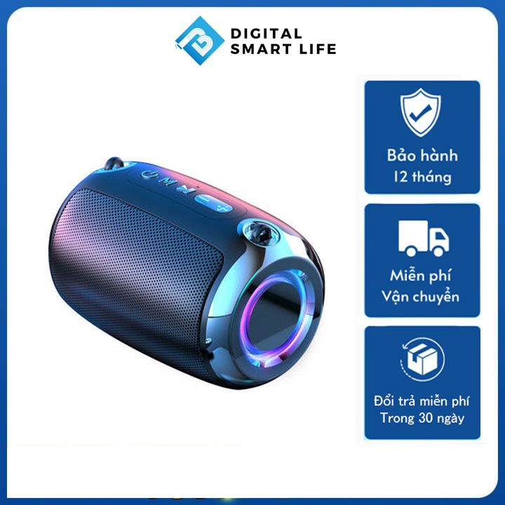 Loa bluetooth S1 Max có đèn led RGB bass mạnh thế hệ mới- dòng loa bluetooth pin cực lâu 3000 mAh, loa nghe nhạc bluetooth mini có thẻ nhớ, làm sạc dự phòng