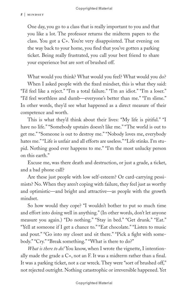 Mindset : The New Psychology of Success