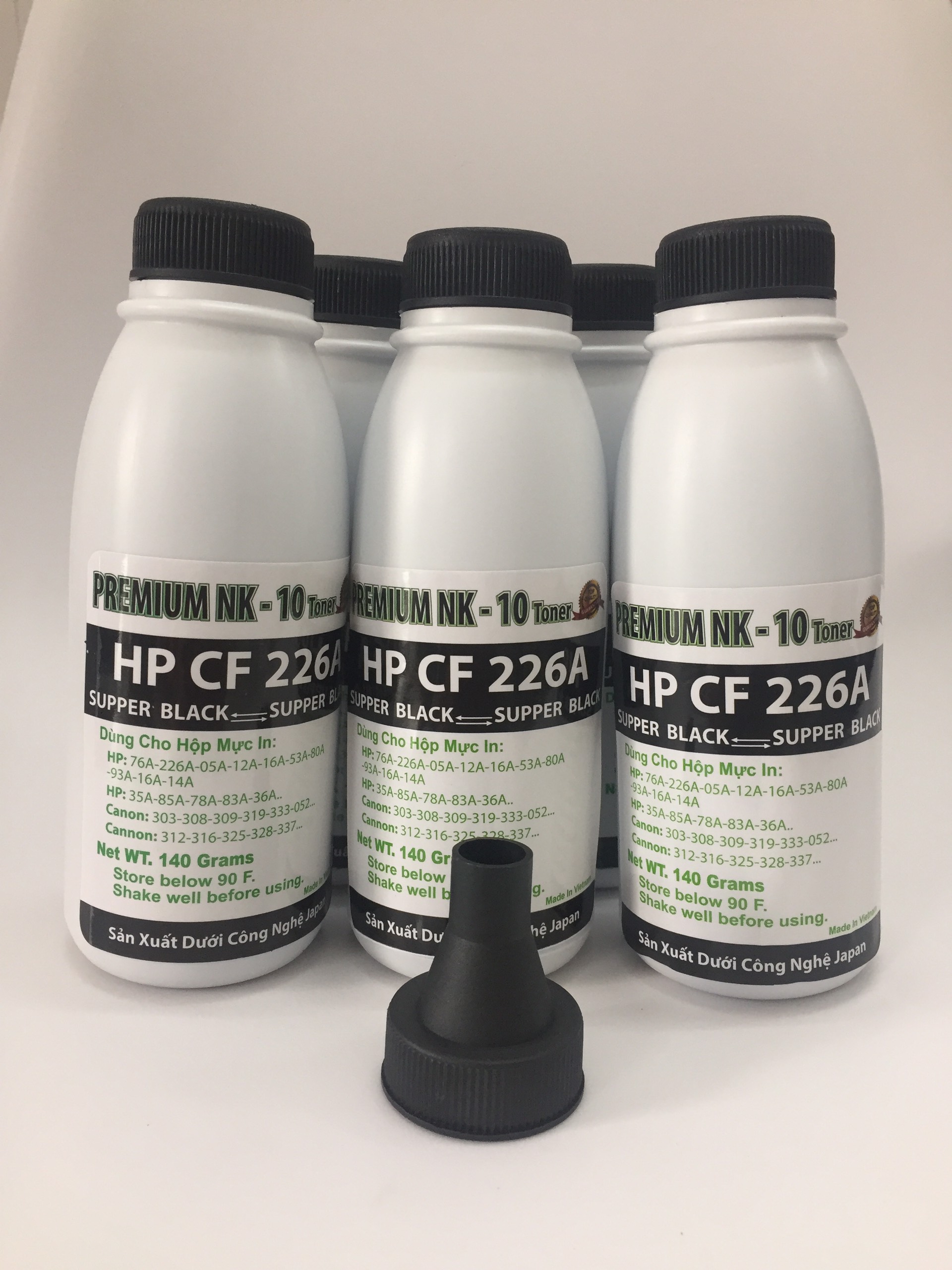 Combo 5 Chai Mực Nạp Premium Viet Toner - Hàng Chính Hãng