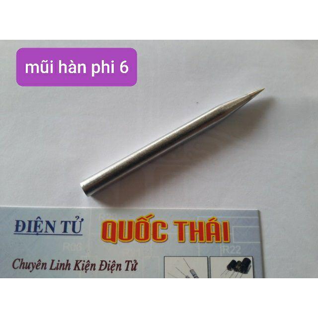 Mũi hàn hợp kim phi 6mm