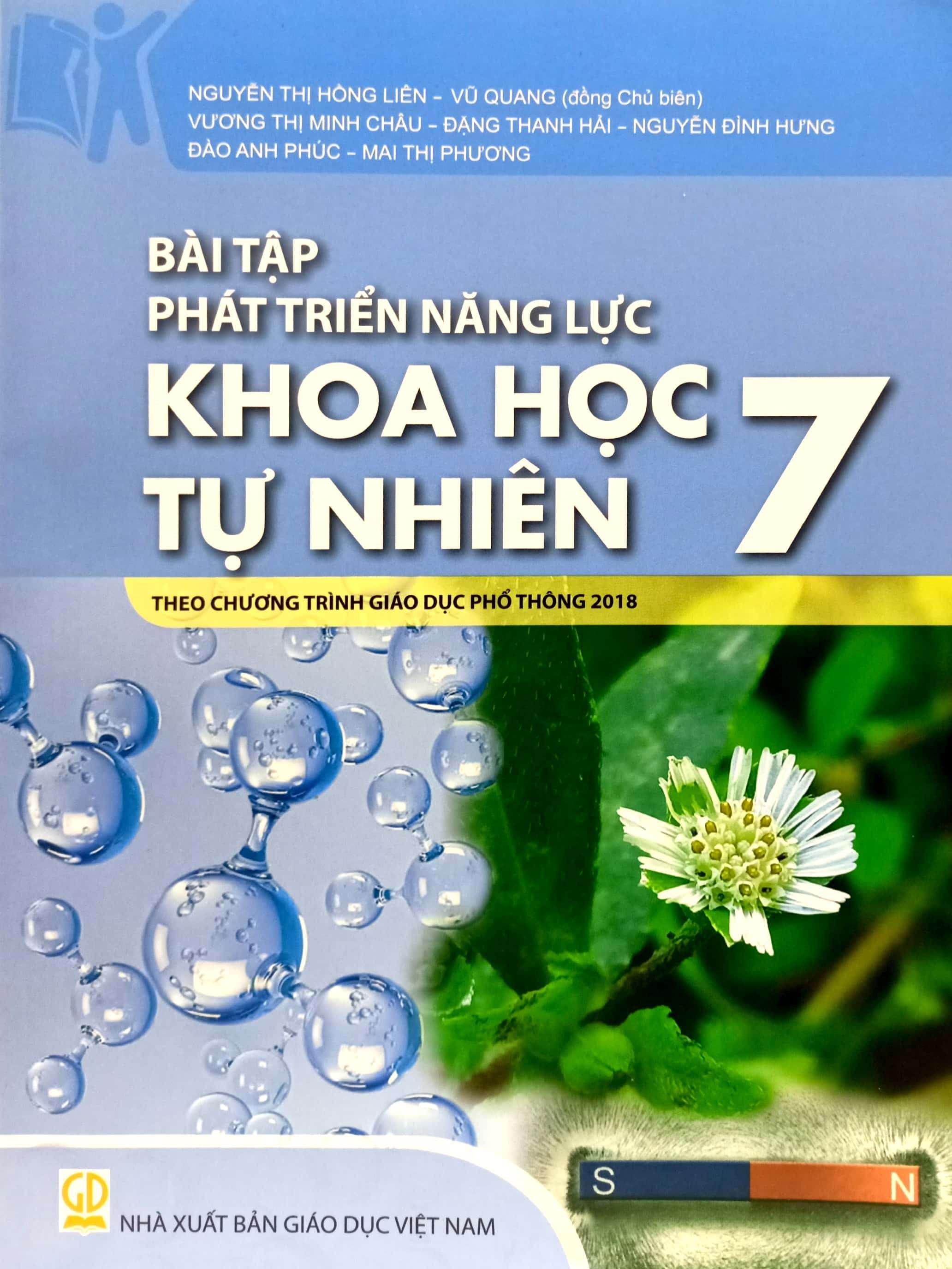 Combo Bài tập phát triển năng lực khoa học tự nhiên 7 + Bộ đề kiểm tra khoa học tự nhiên 7