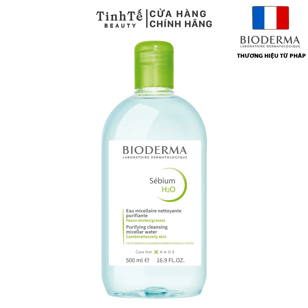 Nước Tẩy Trang Dành Cho Da Dầu, Da Mụn Bioderma Sébium H2O 500Ml
