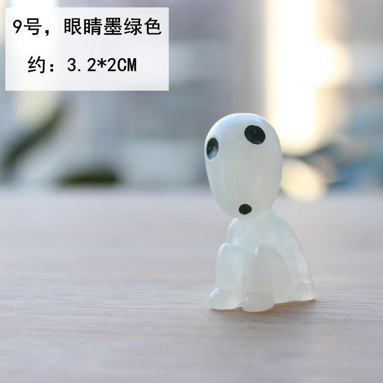 Mô hình tiểu cảnh Mononoke, thần cây dạ quang phát sáng trang trí bể terrarium, sen đá, tiểu cảnh, bonsize