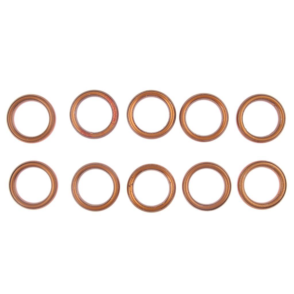 2x10x Exhaust Pipe Gaskets for 49 50 110 150cc Gy6 Moped Scooter ATV