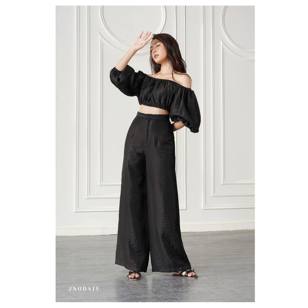 Hình ảnh Áo Croptop Tay Bồng 2NDDATE TOP028FR