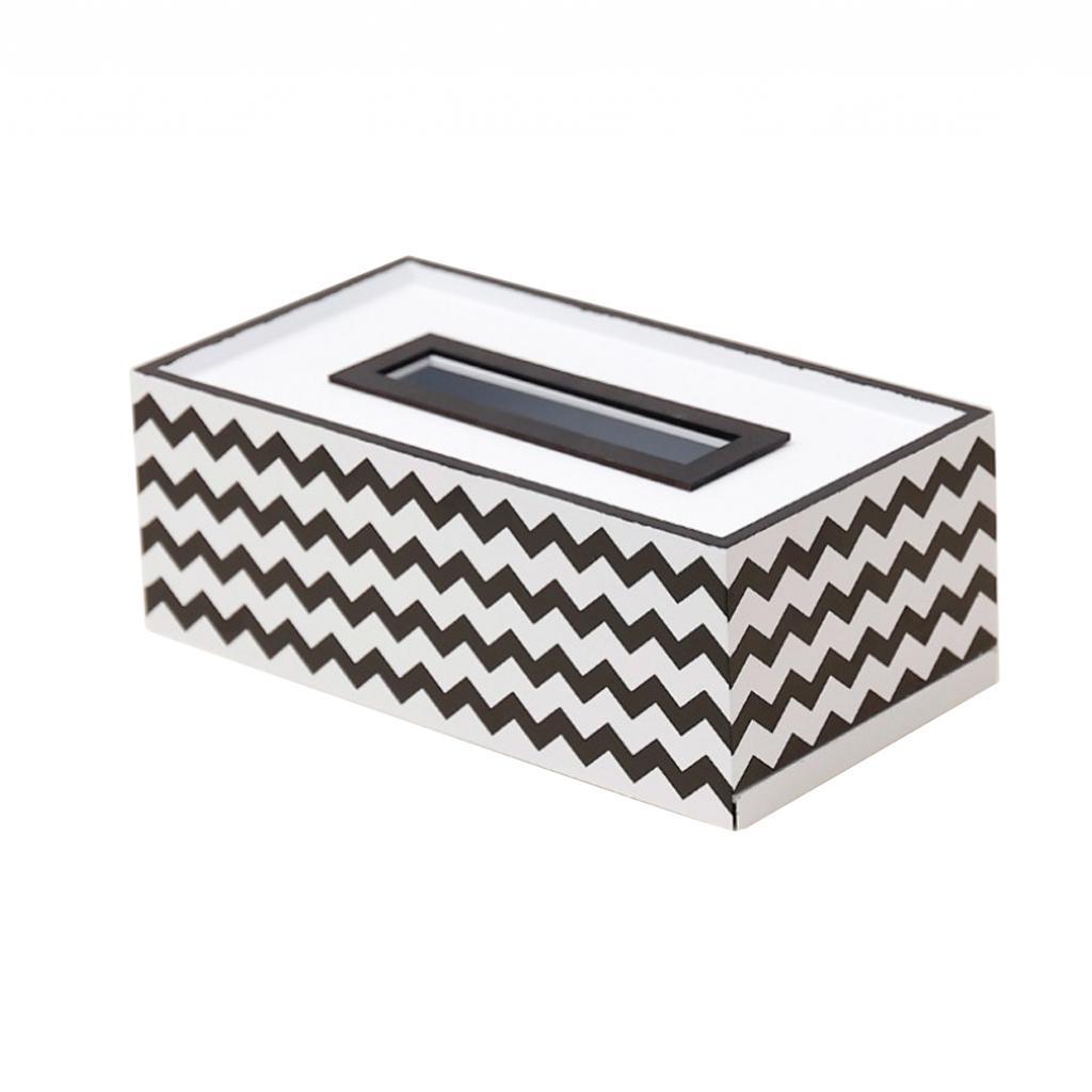 Wooden Tissue Box Cover Holder Case Paper Dispenser for Bathroom Bedroom