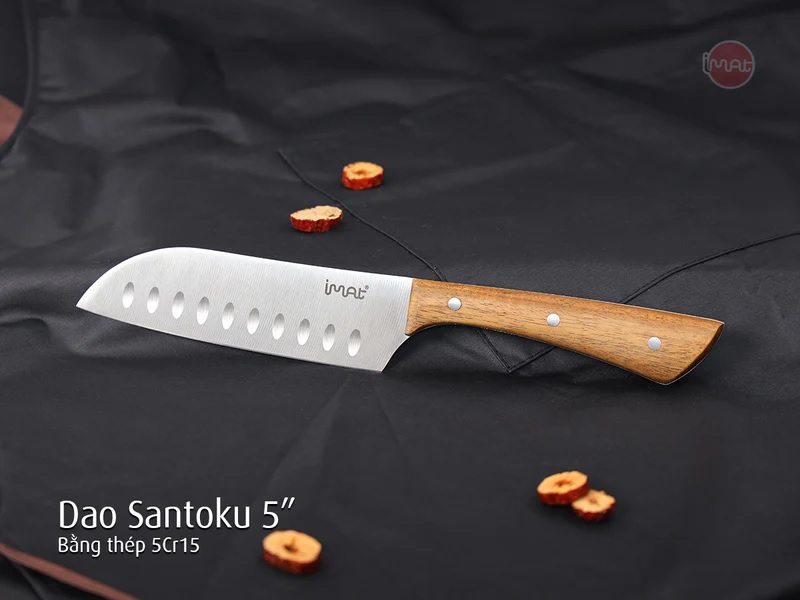 Bộ 4 dao cán gỗ thép không gỉ iMat