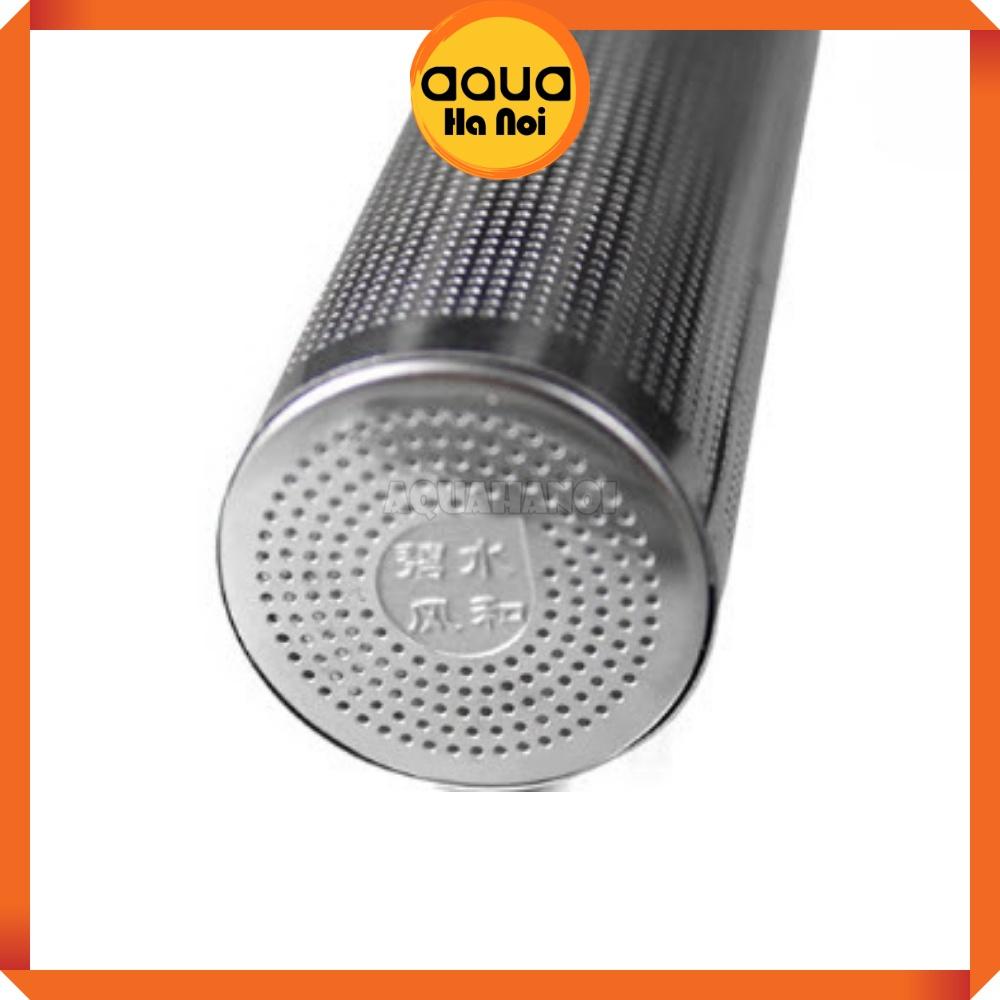 Bịt tép inox 304 - Miệng mica - Phi 12/16 mm - Ngăn hút cá tép con vào máy lọc hồ thủy sinh