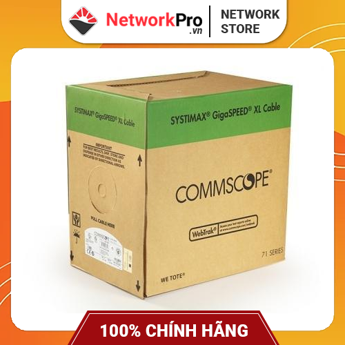 Thùng Cáp Mạng Cat6 UTP Commscope Không Chống Nhiễu 305m - Hàng Chính Hãng