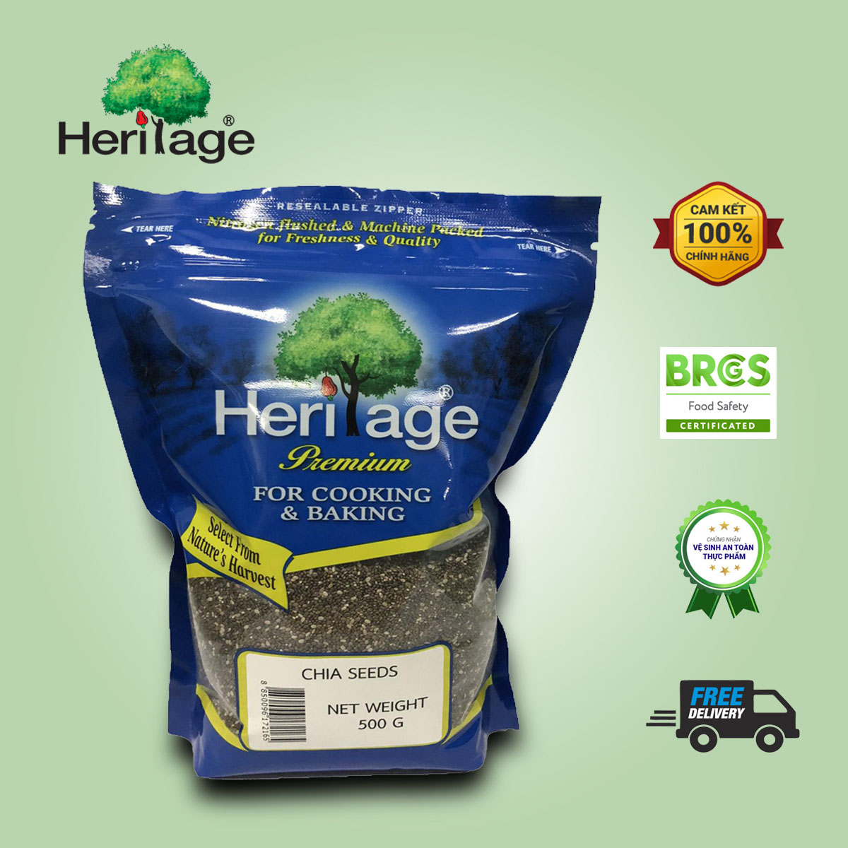 HẠT CHIA HERITAGE THÁI LAN 500G - CHIA SEEDS