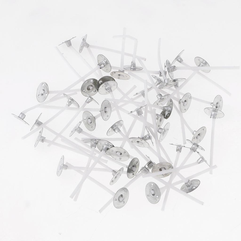200 Pack Pre Waxed Candle Wicks With Sustainers For Making Tea light Candles