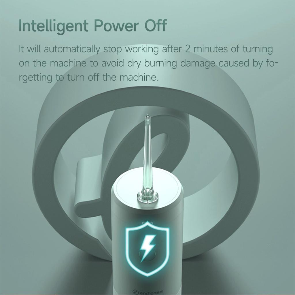 Máy Phun Nước Răng Miệng 3 Chế Độ 140ml 3 Chế Độ IPX7 1900rpm USB Kèm 3 Đầu Đánh Lửa