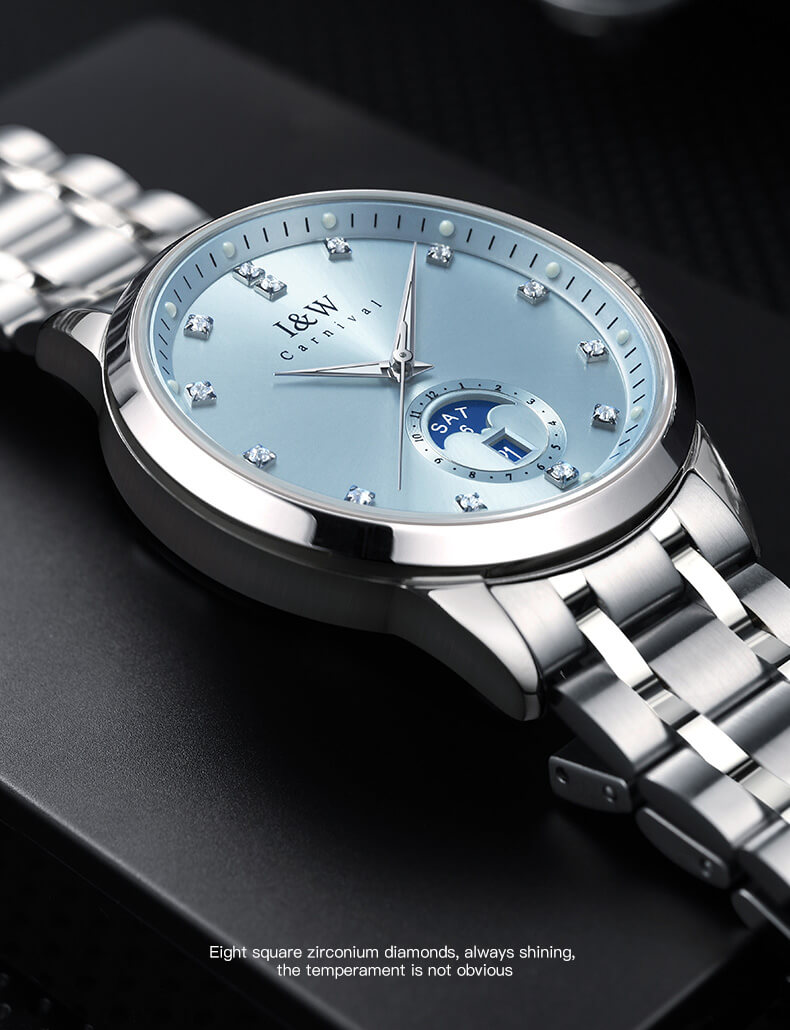 Đồng hồ nam chính hãng IW Carnival  IW625G-4 ,kính sapphire,chống xước,chống nước 50m,Bh 24 tháng,máy cơ (automatic)