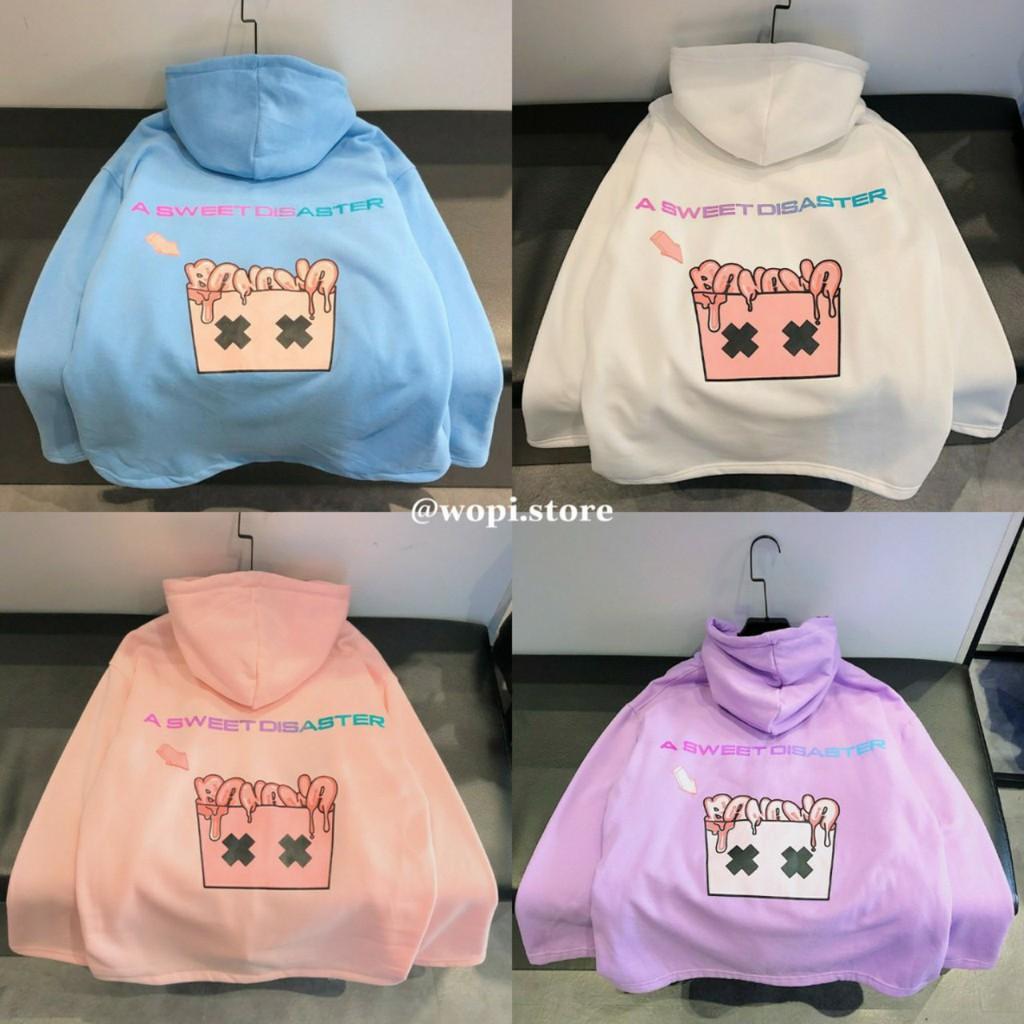 ÁO KHOÁC NỈ NGOẠI A Sweat Disaster, Áo khoác Hoodie Có Khóa Kéo nam nữ chất Nỉ Áo khoác khóa kéo in bé bạch tuột thời trang unisex form rộng đẹp.