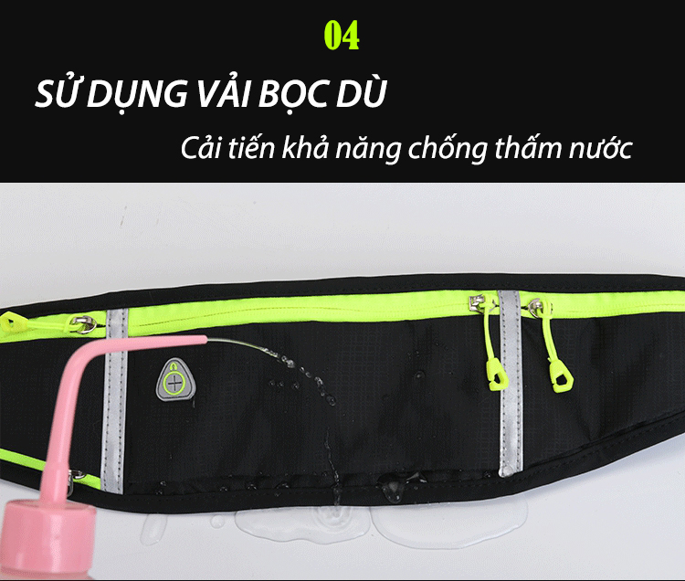 Túi Đeo Hông,Đai Đeo Chạy Bộ Tập Thể Dục Phản Quang Chống Thấm Nước Cao Cấp Đại Nam Sport