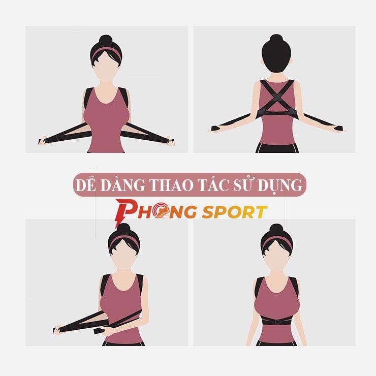 Đai bảo vệ vòng 1 khắc phục gù lưng, chống gù lưng, định hình thẳng lưng khi tập gym, yoga