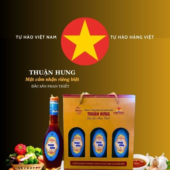 NƯỚC MẮM PHAN THIẾT CHAI THỦY TINH - THUẬN HƯNG 35 ĐẠM 1 HỘP 3 CHAI 180ML