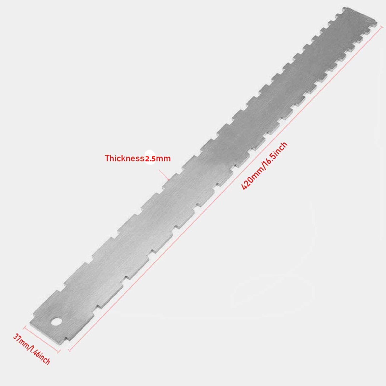 Guitar Neck Notched Straight Fret Ruler Fret Level Luthier Tool Guitar
