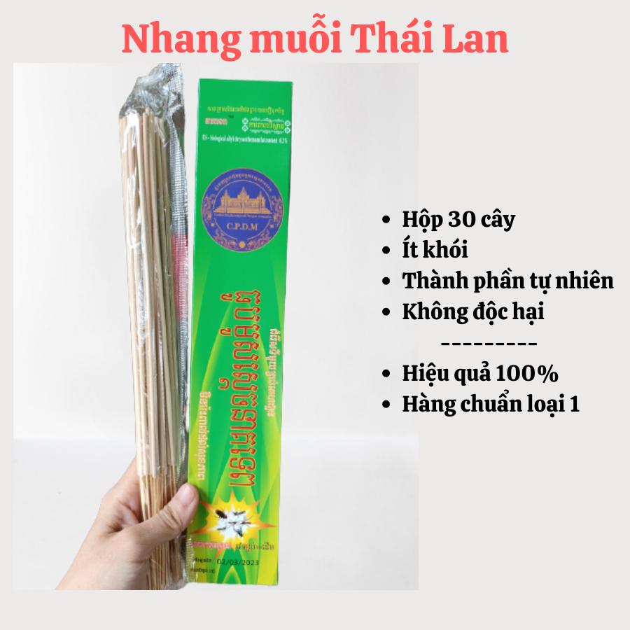 Nhang muỗi, Hương muỗi Thái lan, hương đuổi muỗi hộp 30 cây