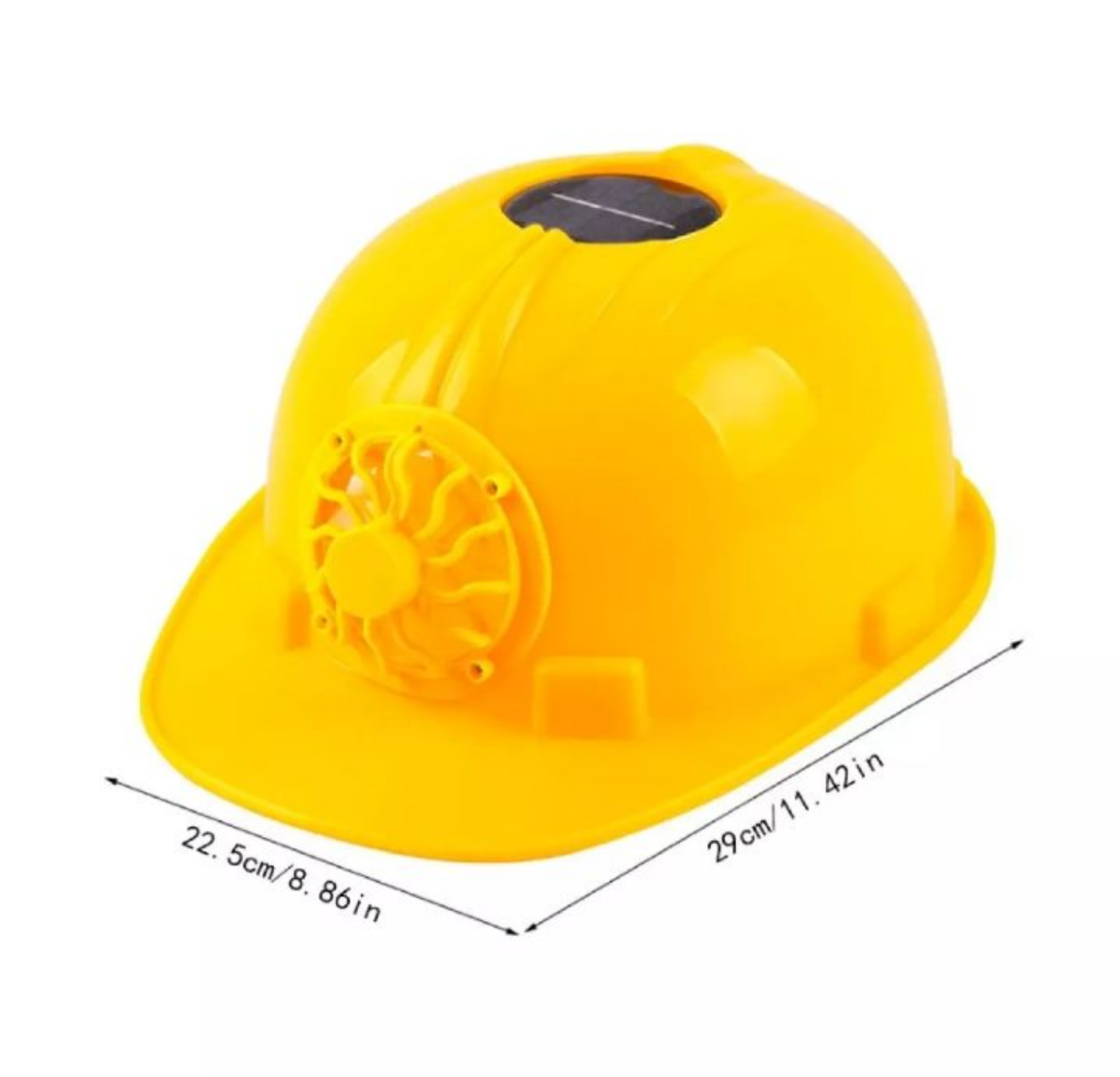 1 MŨ BẢO HIỂM MŨ ĐỘI ĐẦU BẢO HỘ LAO ĐỘNG CÓ QUẠT GIÓ LÀM MÁT BẰNG ĐIỆN NĂNG LƯỢNG MẶT TRỜI HÀNG CAO CẤP
