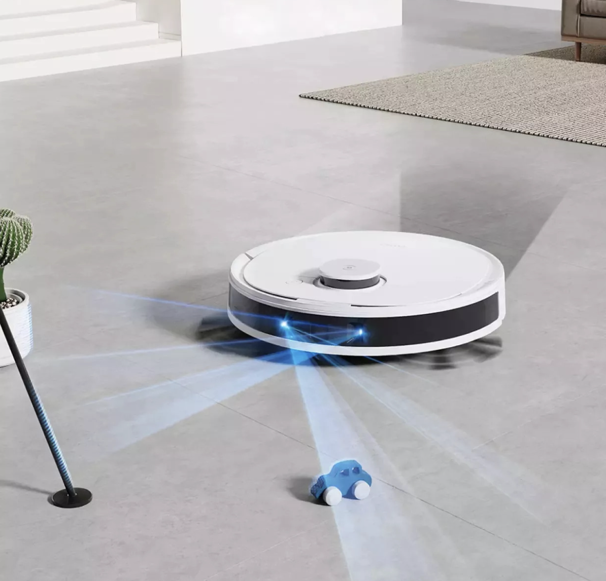 Robot Hút Bụi Lau Nhà ECOVACS DEEBOT N8 PRO PLUS Kết Nối App Công nghệ OZMO 2.0 Lực Hút 2600 Pa Phù Hợp Diện Tích 200m2 Với Công Suất 40W - Hàng Chính Hãng