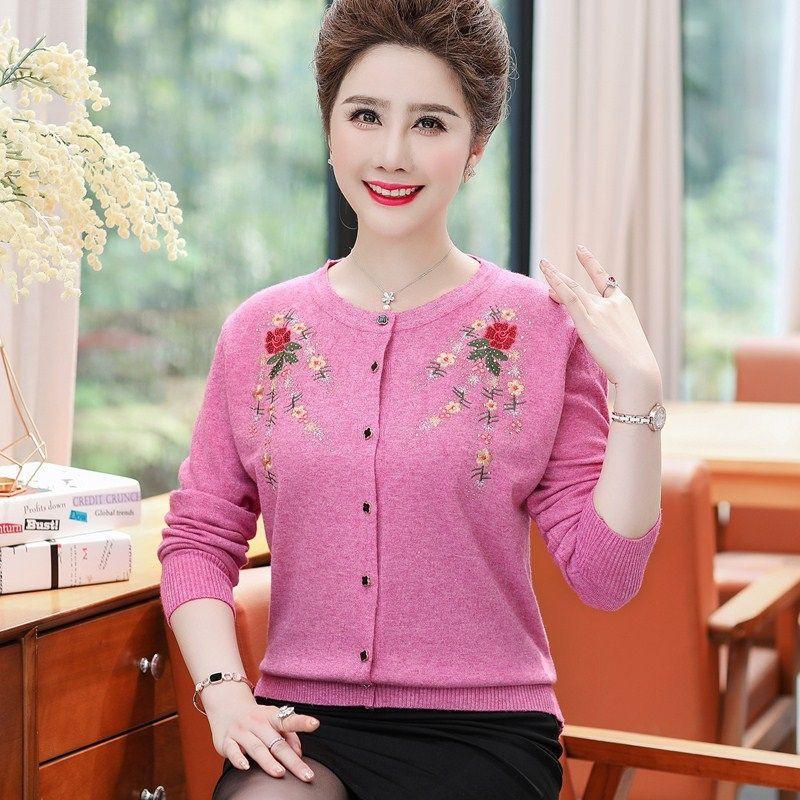 Áo Khoác len trung niên nữ