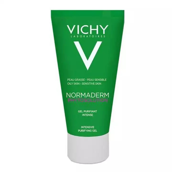 Sữa Rửa Mặt Vichy Dạng Gel Giúp Làm Sạch Sâu, Giảm Bã Nhờn Trên Da Normaderm Phytosolution Intensive Purifying Gel 50ml