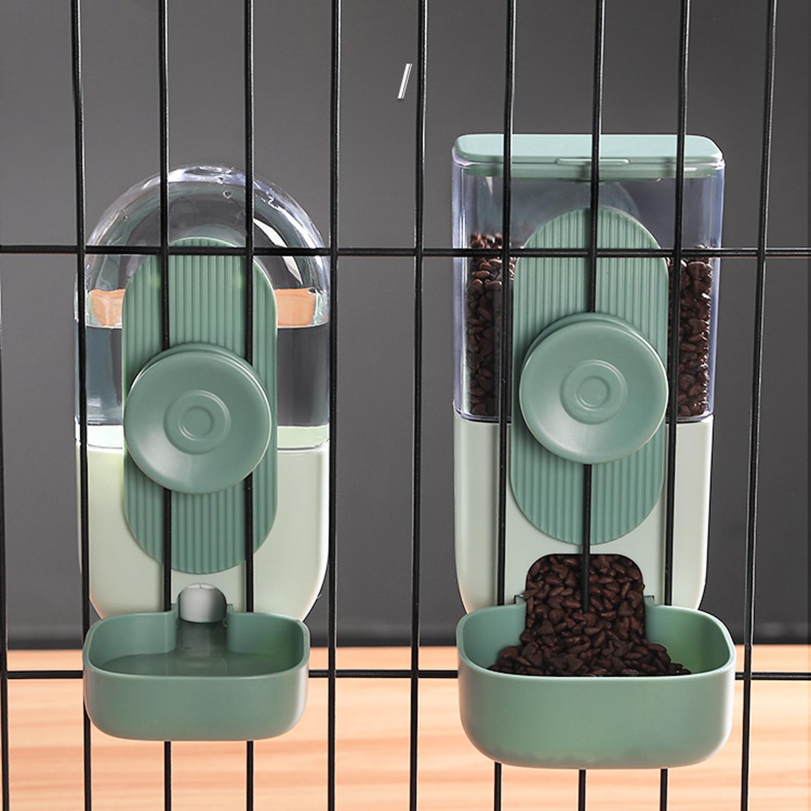 Pets Hanging Bowl Food Dispenser Cat Dog Hedgehog Cage Automatic Feeder