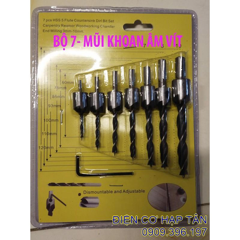 BỘ 7 MŨI KHOAN ÂM VÍT - CHUYÊN DỤNG