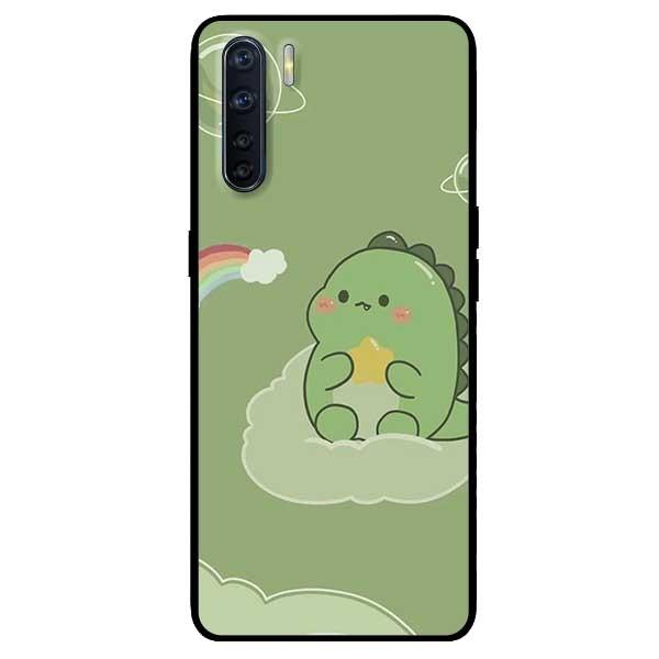 Ốp lưng dành cho Oppo Reno 3 / A91 - Reno 3 Pro - Reno 4 - Reno 4 Pro mẫu Khủng Long Cầu Vồng