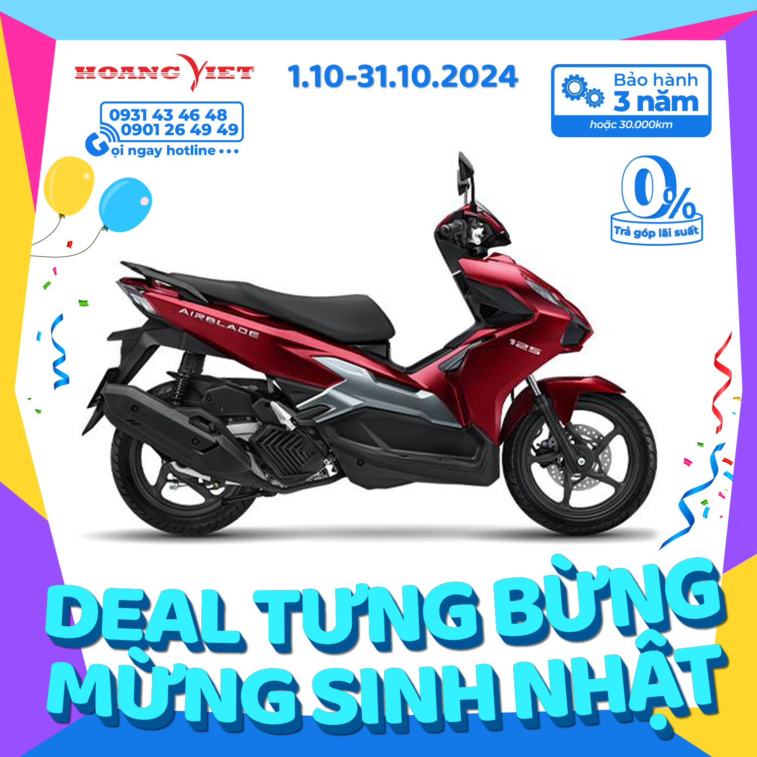 Xe máy Honda Air Blade 125cc 2025 - Phiên Bản Tiêu Chuẩn