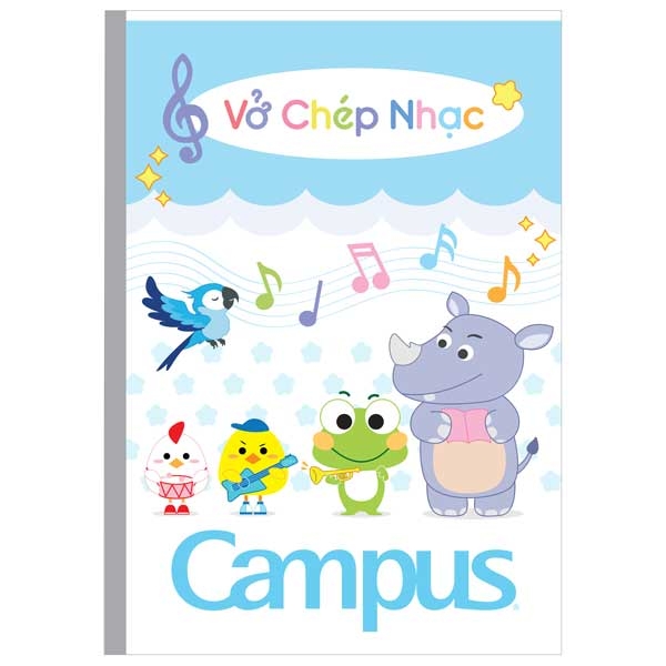 Vở Chép Nhạc Dòng Kẻ Khuôn Nhạc 48 Trang ĐL 80g/m2 Campus NB-BMSN48