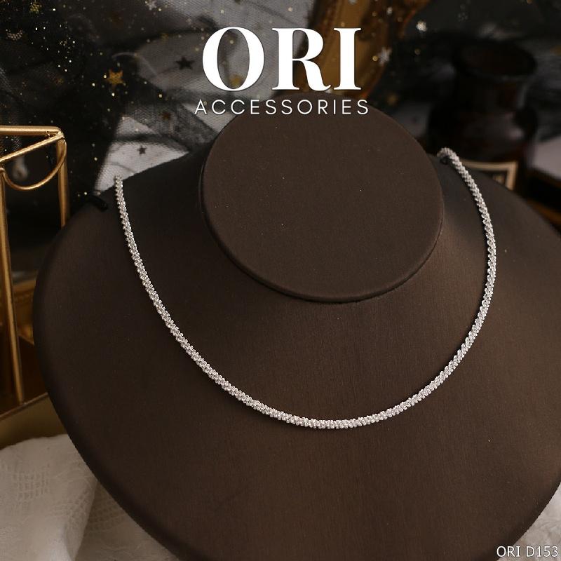 Dây chuyền nữ chuỗi xoắn bạch kim Ceridwen sang trọng ORI ACCESSORIES D153