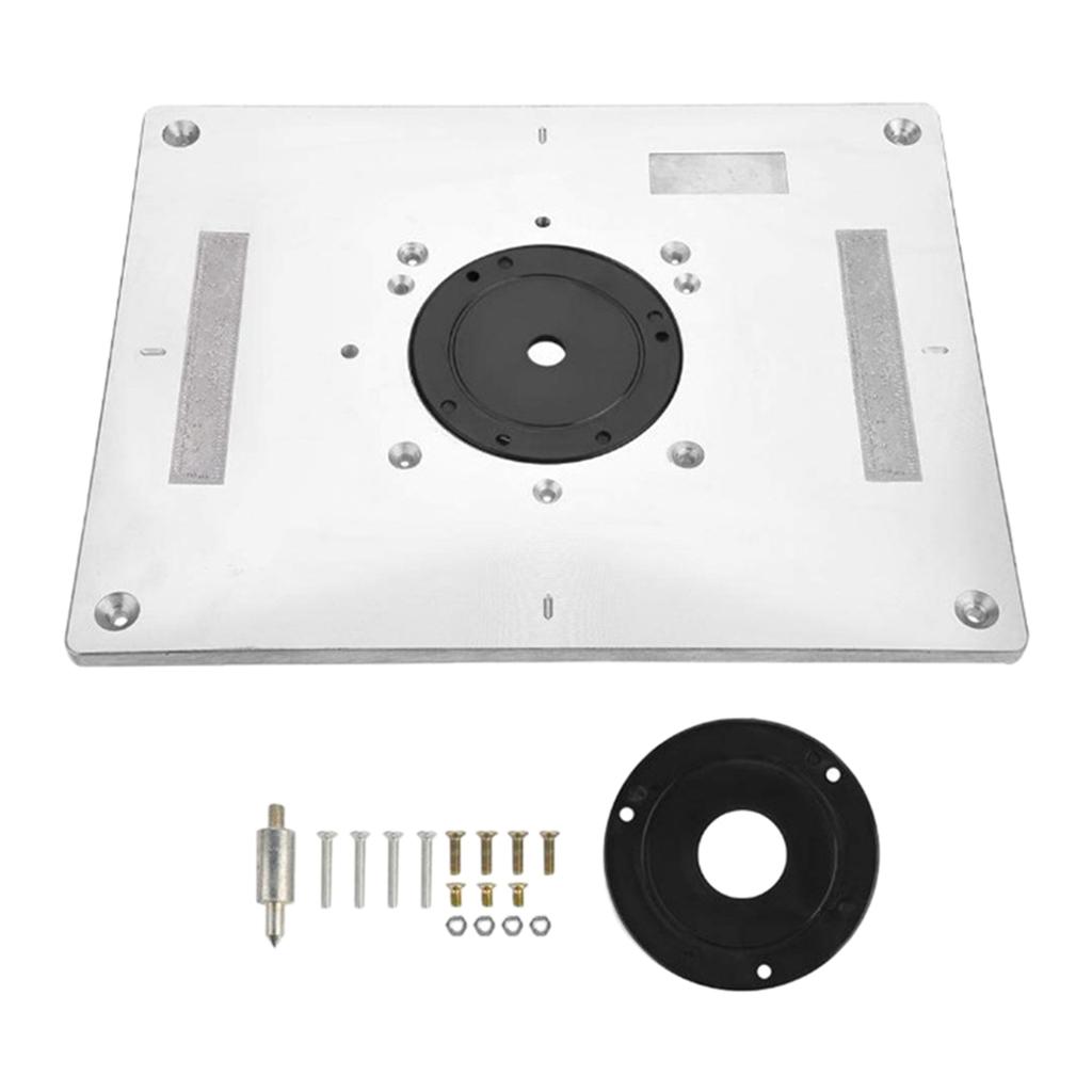 Router Table Insert Plate Aluminum Alloy Woodworking Engraving DIY Tools
