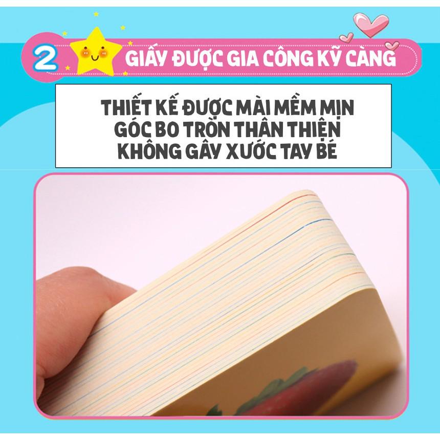 HCM FLASHCARD tô màu thần kỳ tự xoá học song ngữ tiếng Anh tiếng Trung cho bé Bộ thẻ học từ vựng thông minh kèm hình ảnh