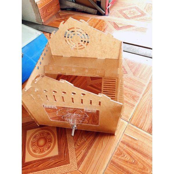 (HOT) Lồng hamster Mica xịn xò, KT: 27x27x27, hamster, sóc, nhím cảnh.