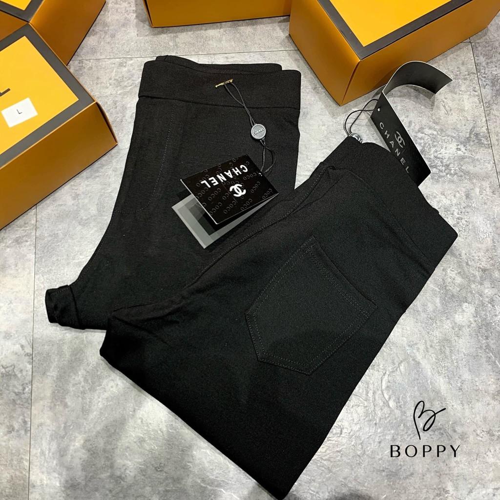 Quần legging nữ dài dáng Skinny cạp quần lưng cao chất cotton co dãn 4 chiều Q-07