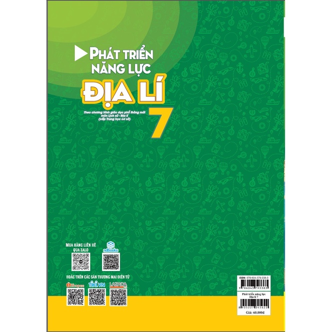 Sách - Phát Triển Năng Lực Địa Lí Lớp 7 - ndbooks
