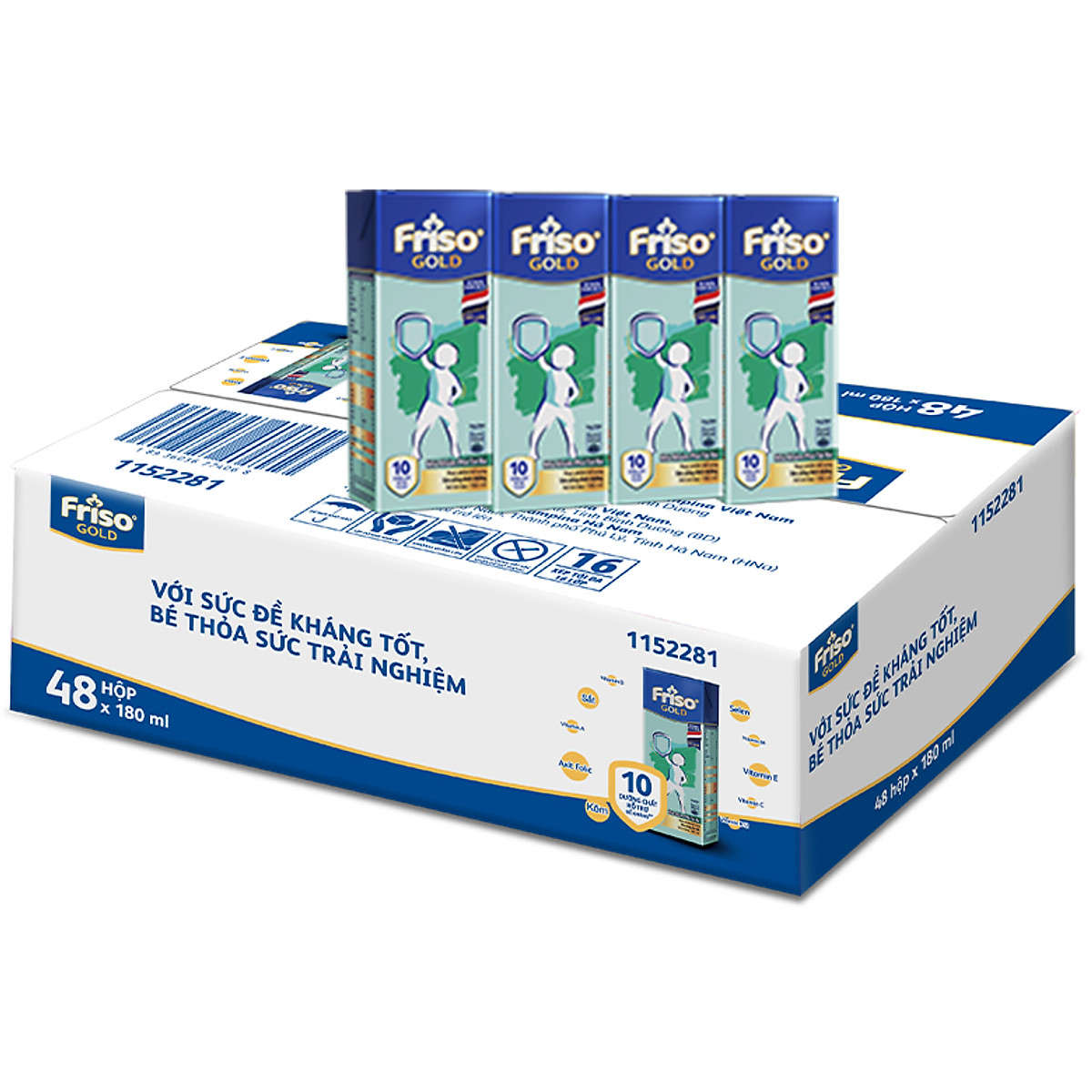 2 Thùng Friso 180ml - Tặng Set Ăn 5 Món