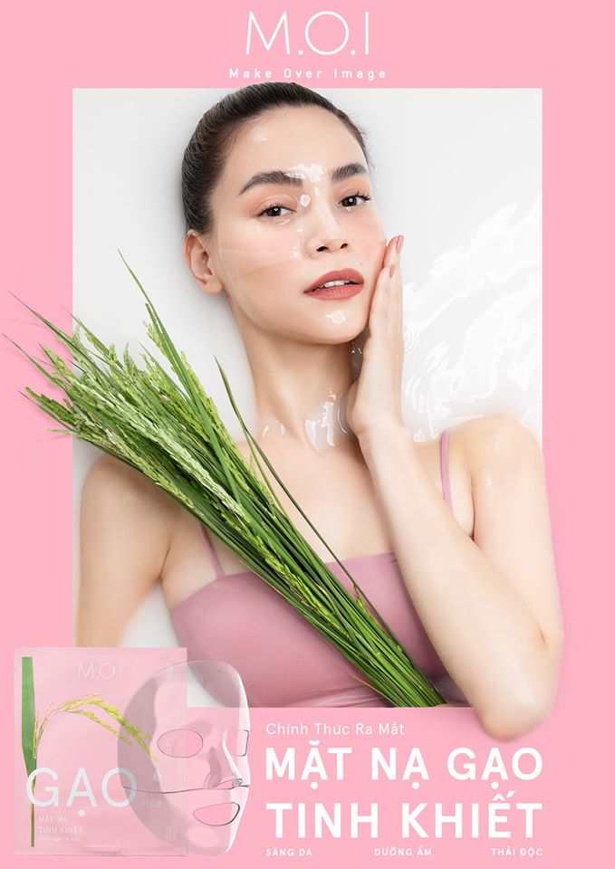 Mặt Nạ Gạo Trong Suốt M.O.I RICE HYDROGEL MASKS (3 Miếng/Hộp) Hồ Ngọc Hà