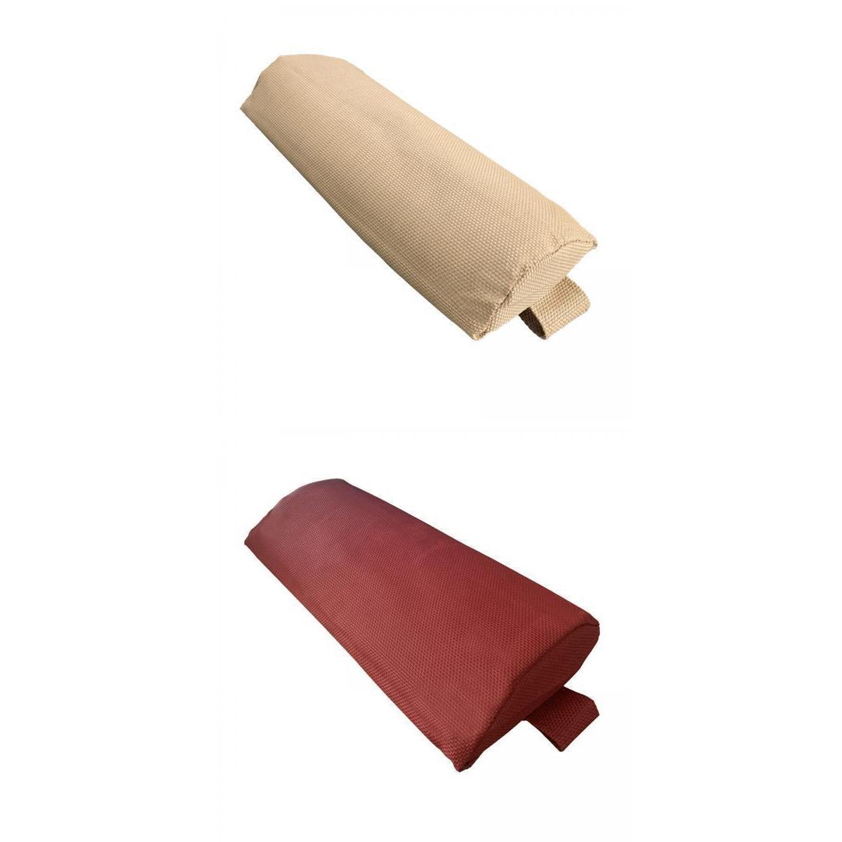 2X Headrest Pillow Lounge Chair Pillow Adjustable Beige