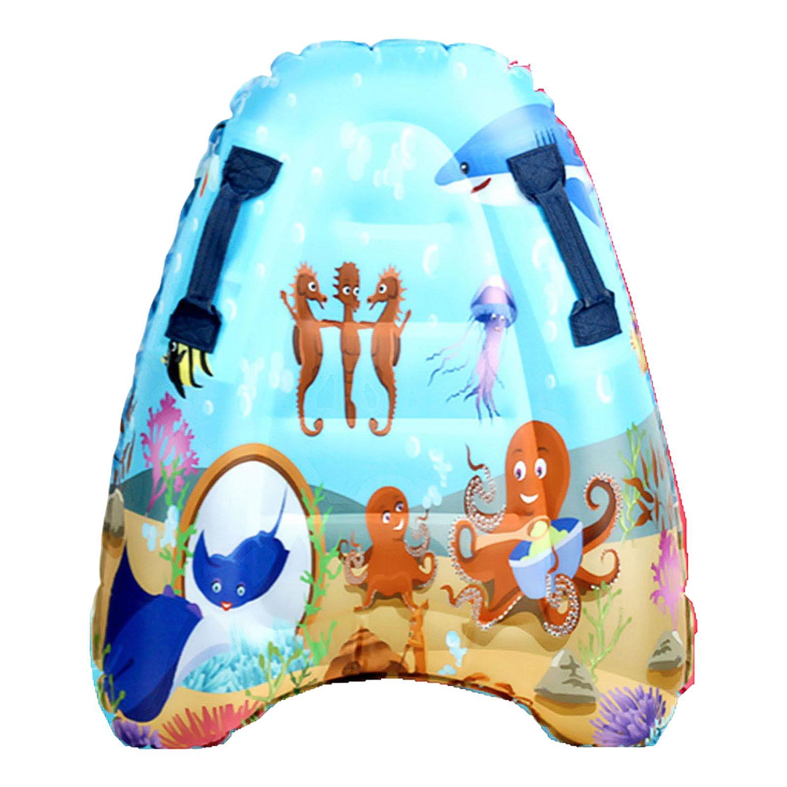 Inflatable Body Board, Kickboard for Water Entertainment Travel Slip Slide Raft Child Beginner