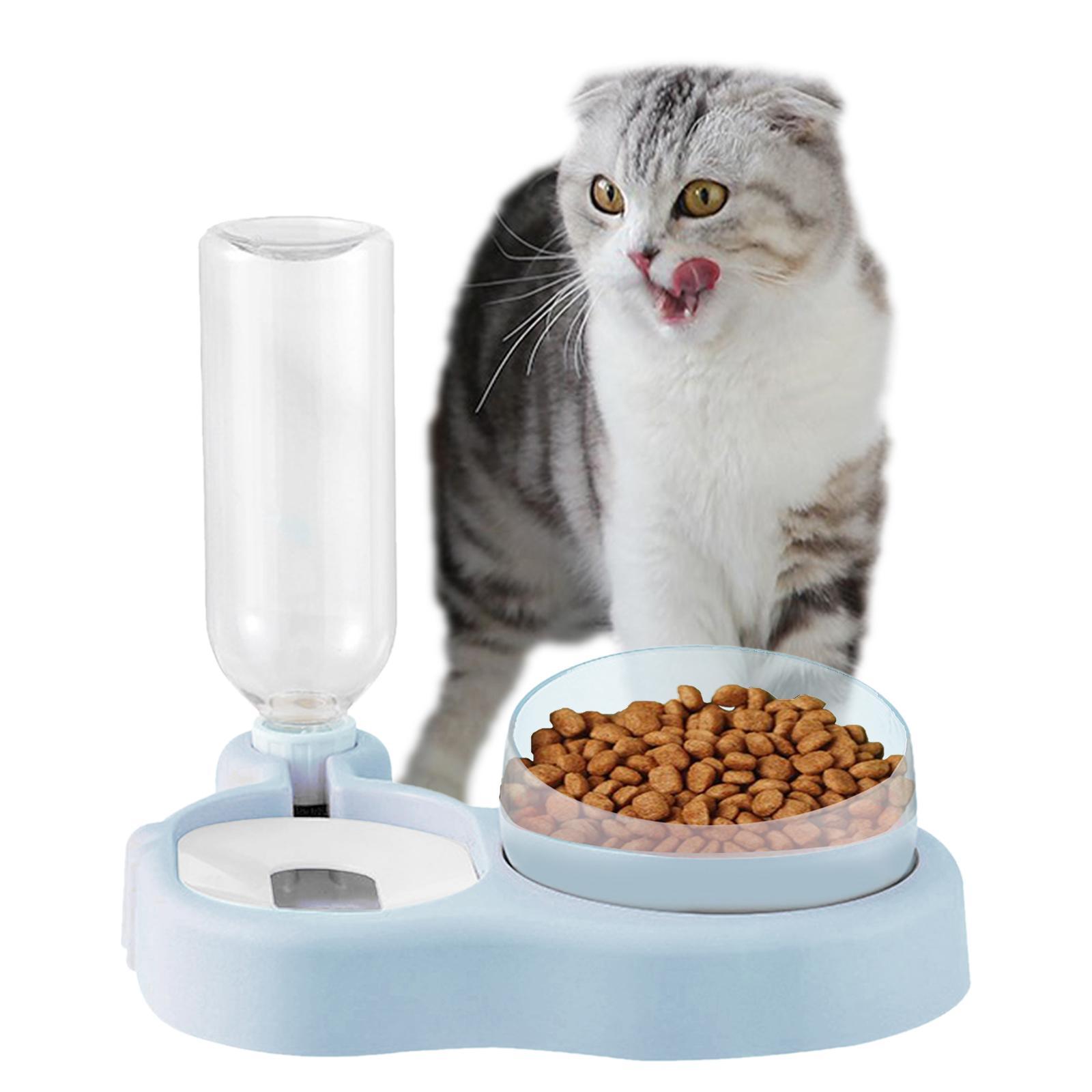 Automatic Auto Feeder Pet Self Dispenser Water Feeding Dish