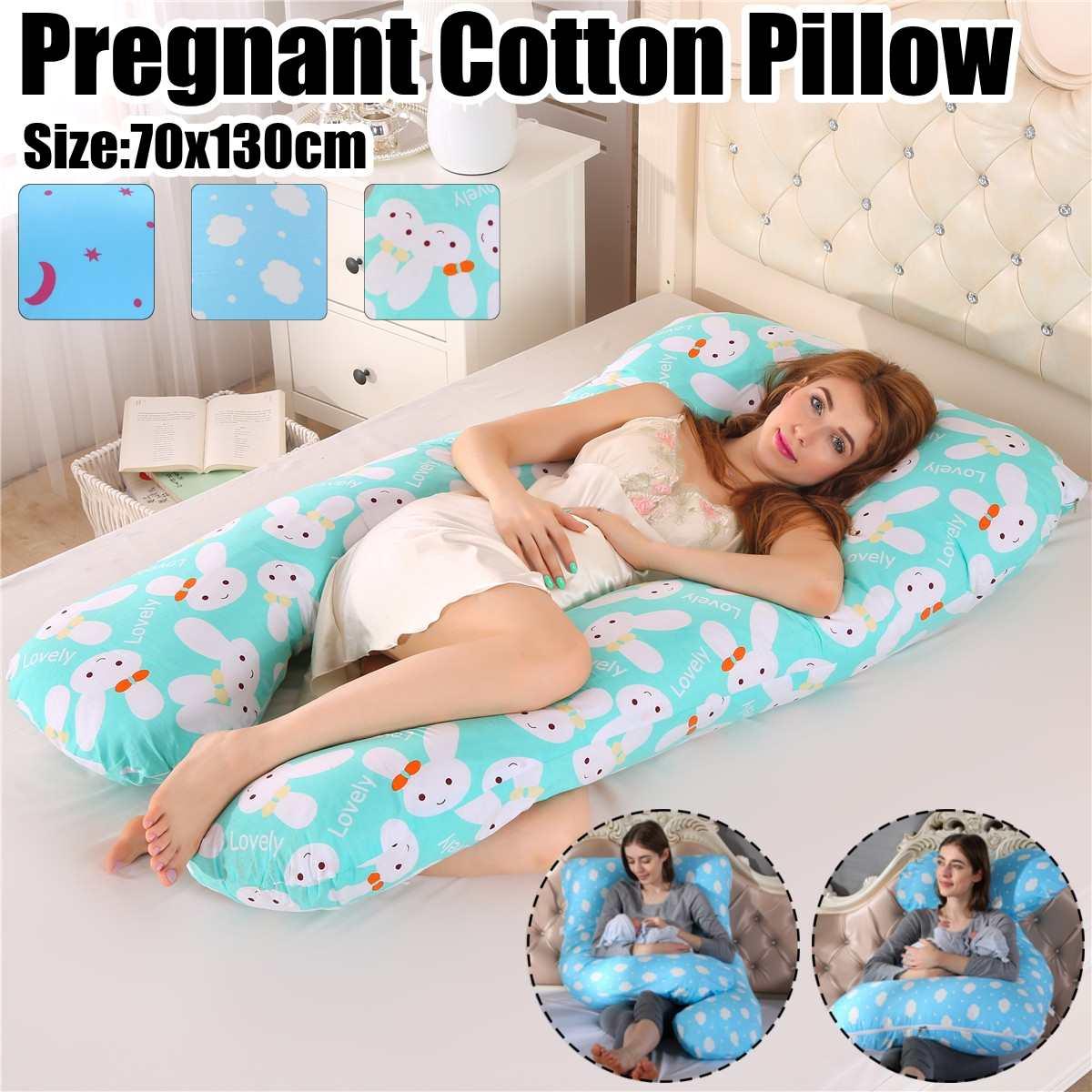Mang Thai Chăn Ga Gối Toàn Thân Gối Dành Cho Phụ Nữ Mang Thai Thoải Mái Hình Chữ U Đệm Bên Dài Ngủ Mẹ Gối