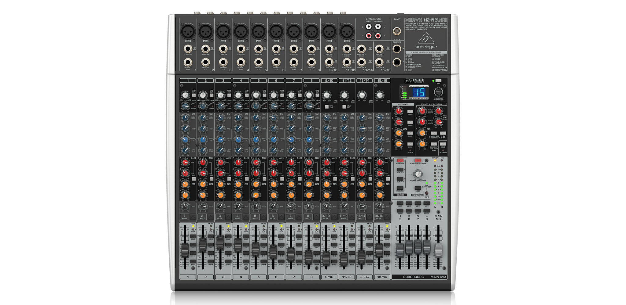 X2442USB Analog Mixer Behringer| Mixer cơ Behringer X2442USB- HÀNG CHÍNH HÃNG