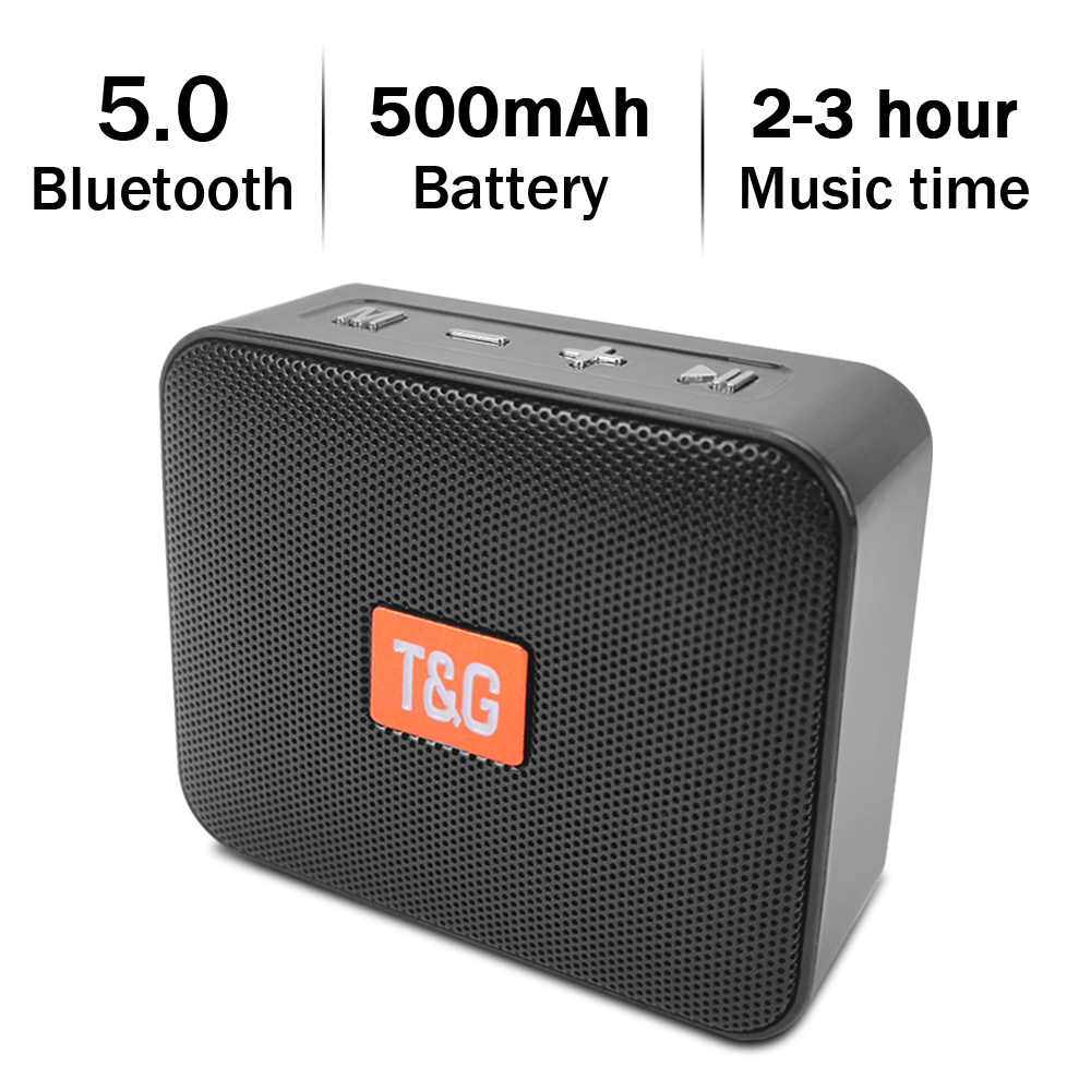 Loa Bluetooth 5.0 di động mini TG166 Loa siêu trầm cột không dây chống nước ngoài trời Hỗ trợ thẻ USB TF Micro Rảnh tay Màu sắc: Hồng